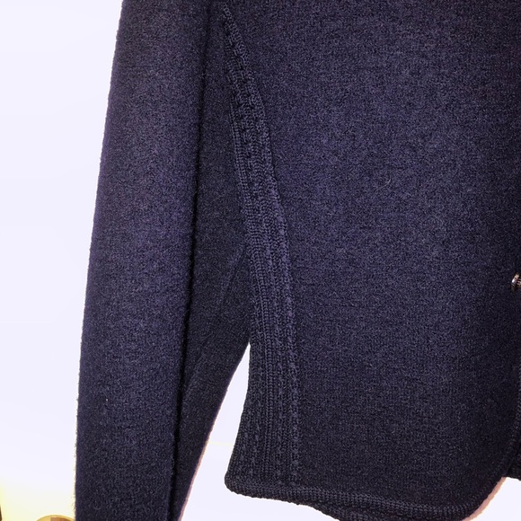 VINTAGE Deans  Of Scotland Navy Blue Jacket Size L - Picture 3 of 8